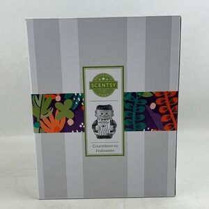 Scentsy Countdown to Halloween Warmer Frankenstein Monster Calendar New Open Box
